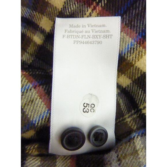 NWT Everlane Boxy Flannel Button Down Shirt M Dark Plaid Olive Black Green - Picture 8 of 10